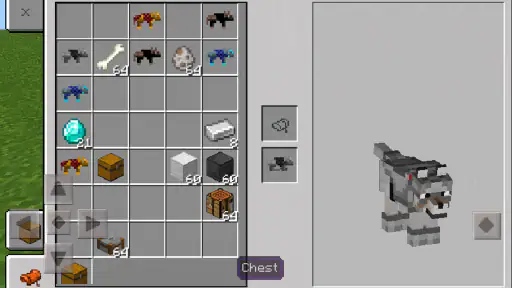 Áo giáp sói Mod cho MCPE