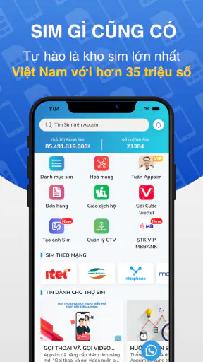 Appsim - Mua bán sim số đẹp