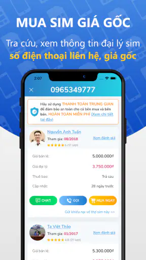 Appsim - Mua bán sim số đẹp