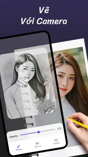 AR app vẽ-Draw In Air Sketch ả