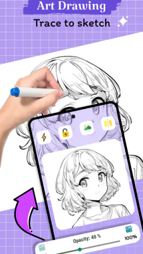 Art Drawing: Sketch, Trace