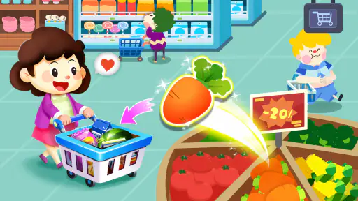 Baby Panda's Town: Khu Mua Sắm