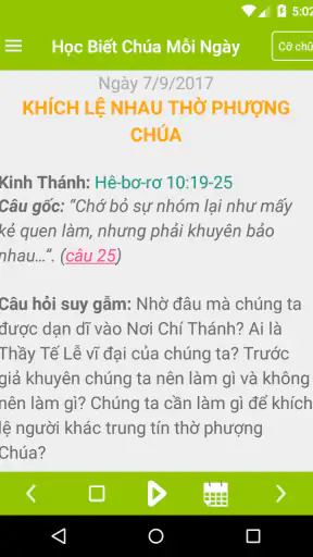 Bài Học Kinh Thánh Hằng Ngày