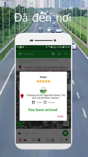 Bản đồ chỉ đường lái xe