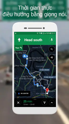 Bản đồ đường đi - Định vị GPS