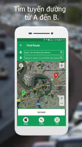 Bản đồ đường đi - Định vị GPS