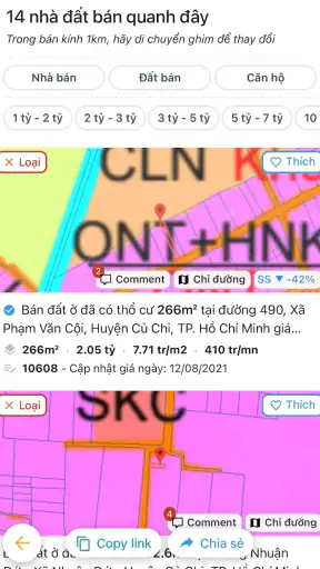Bản đồ thông tin quy hoạch VN