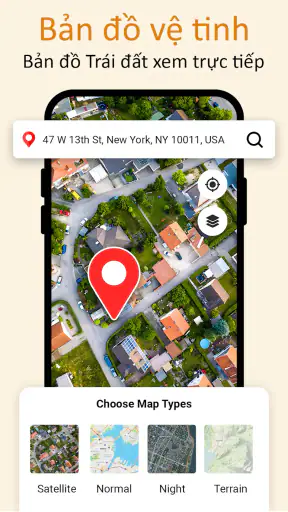 Bản đồ Trái Đất Vệ tinh GPS