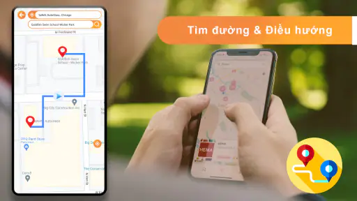 bản đồ vị trí vệ tinh trực tếp