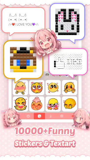 Bàn phím Pink Cute Hippo