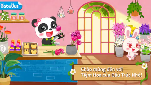 Bé Gấu Trúc Tự Làm Hoa
