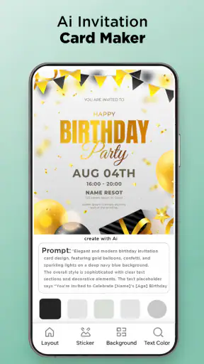 Birthday Invitation Card Maker