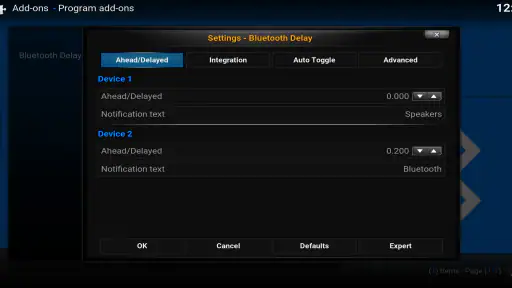 Bluetooth Delay for Kodi