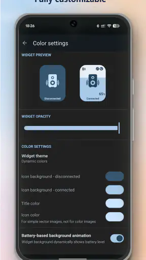 Bluetooth Widget: Kết nối
