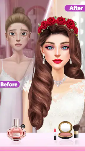 Bride Wedding Dress up Stylist