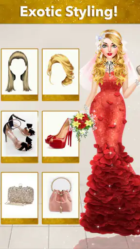 Bride Wedding Dress up Stylist