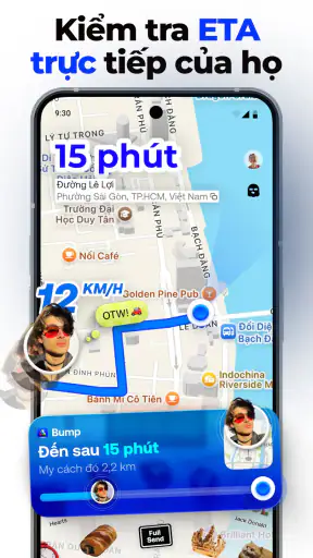 Bump - bản đồ cho bạn bè