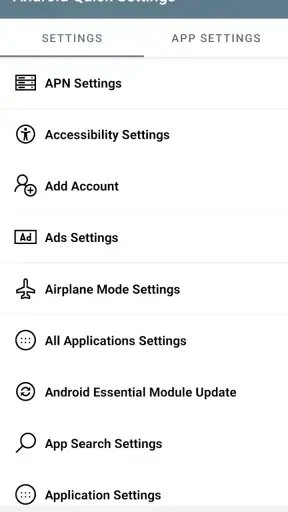 Cài đặt nhanh của Android