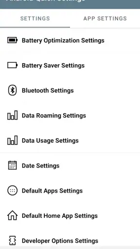 Cài đặt nhanh của Android