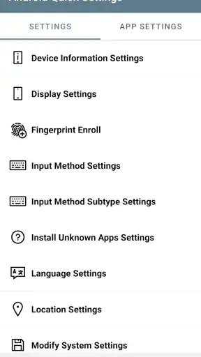 Cài đặt nhanh của Android