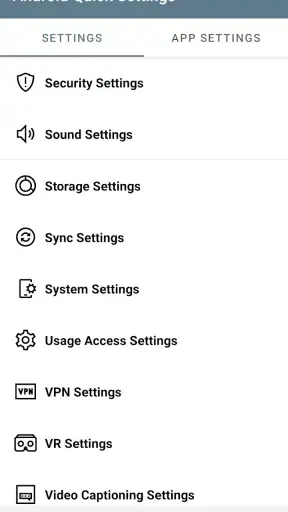 Cài đặt nhanh của Android