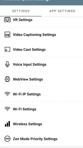 Cài đặt nhanh của Android