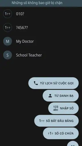 Calls Blacklist: Chặn cuộc gọi
