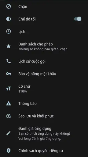 Calls Blacklist: Chặn cuộc gọi