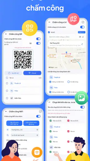 Chấm công, Bảng công và Lương