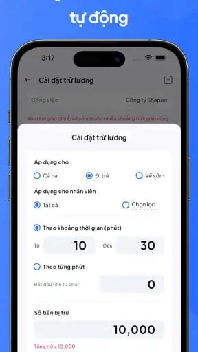 Chấm công, Bảng công và Lương