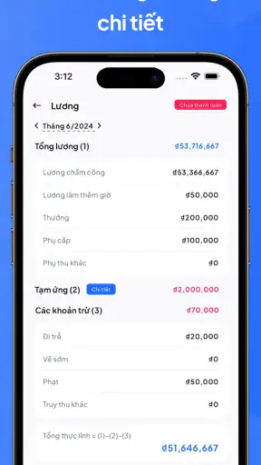 Chấm công, Bảng công và Lương