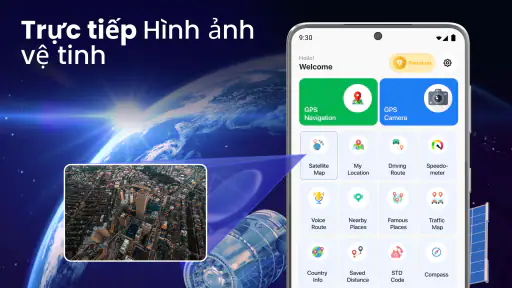 Chế độ xem vệ tinh - Bản đồ 3D