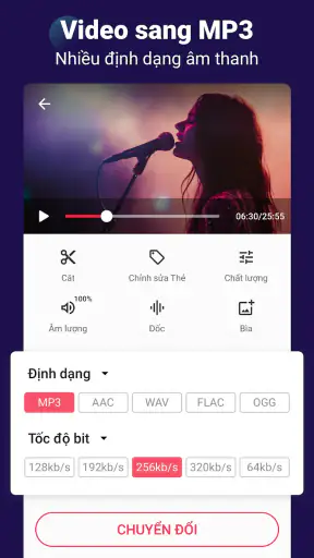 Chuyển đổi video sang âm thanh