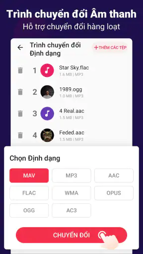 Chuyển đổi video sang âm thanh