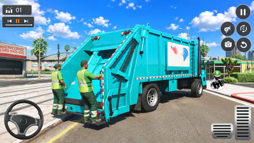 City Garbage Trash Truck Game