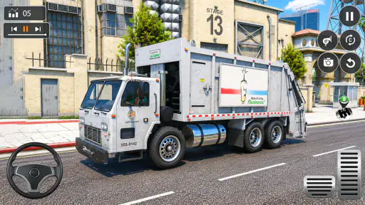 City Garbage Trash Truck Game
