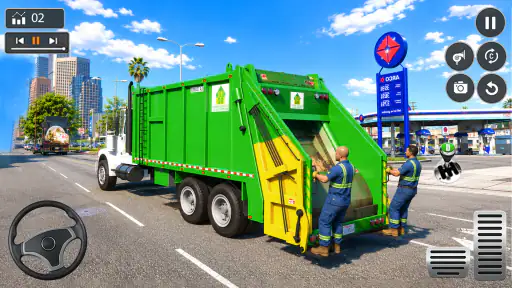City Garbage Trash Truck Game