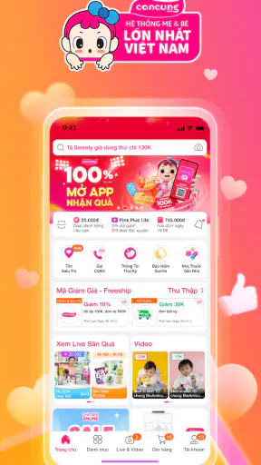 Con Cưng - Tã Sữa Khuyến Mãi
