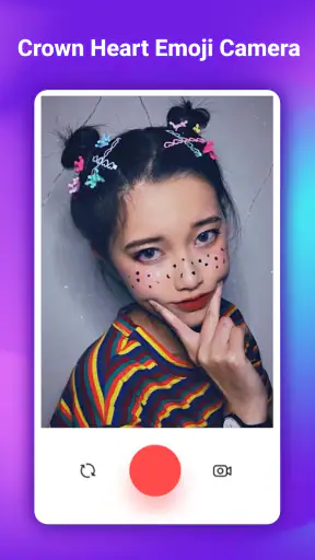 Crown Heart Emoji Camera