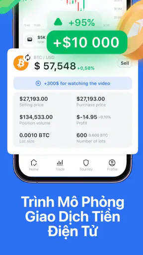 Cryptoguru: Mô Phỏng Giao Dịch