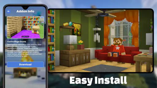 Cửa ngụy trang Mod cho MCPE