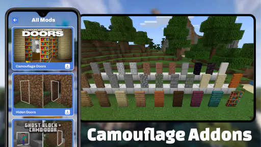 Cửa ngụy trang Mod cho MCPE