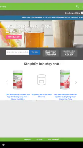 Đặt hàng trực tuyến Herbalife