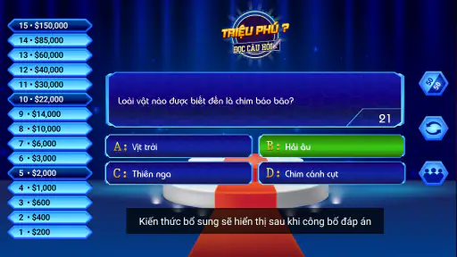 Đi Tìm Triệu Phú - Đọc Câu Hỏi