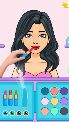 DIY Nhãn dán Trò chơi mặc búp