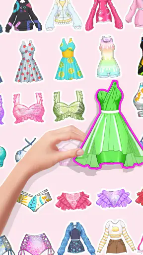 DIY Nhãn dán Trò chơi mặc búp