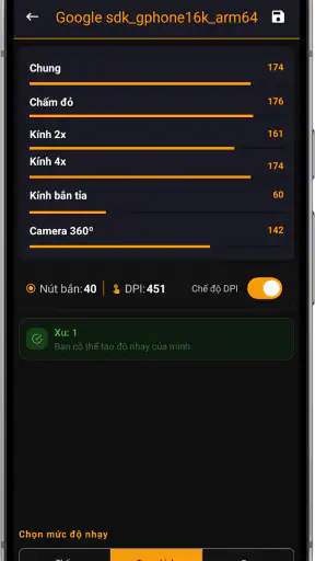Độ Nhạy Pro - Bắn Full Đỏ