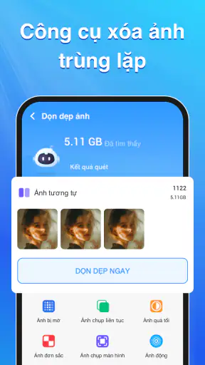 Dọn rác điện thoại, quét rác