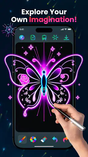 Doodle Magic: Glow Art Drawing