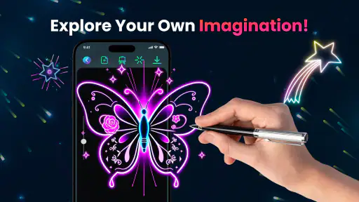 Doodle Magic: Glow Art Drawing